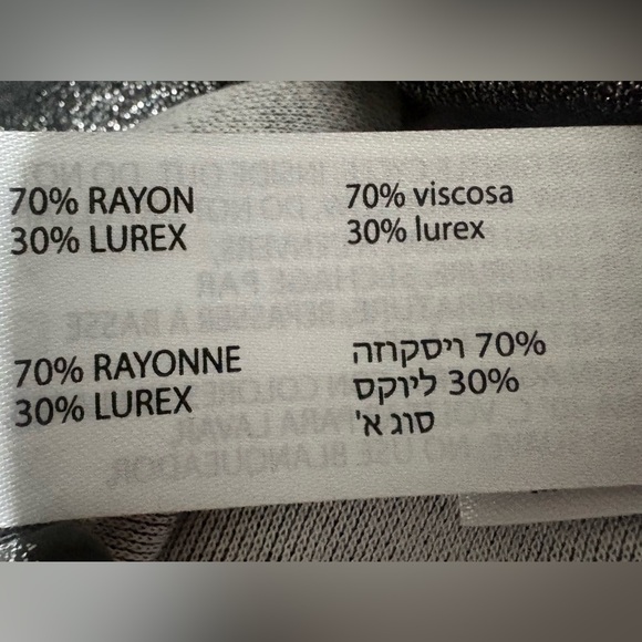 Dex Silver Shimmer Mockneck Shirt Size XL - Picture 5 of 6